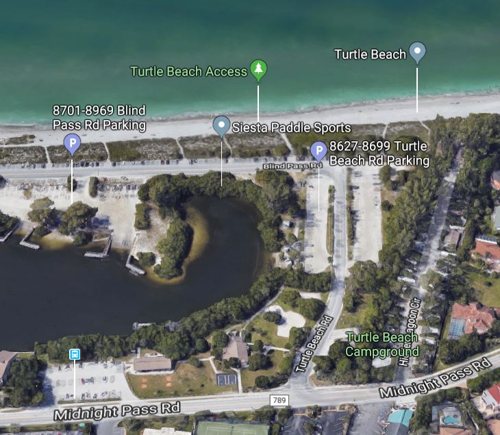 Siesta Key public beach access At Turtle Beach