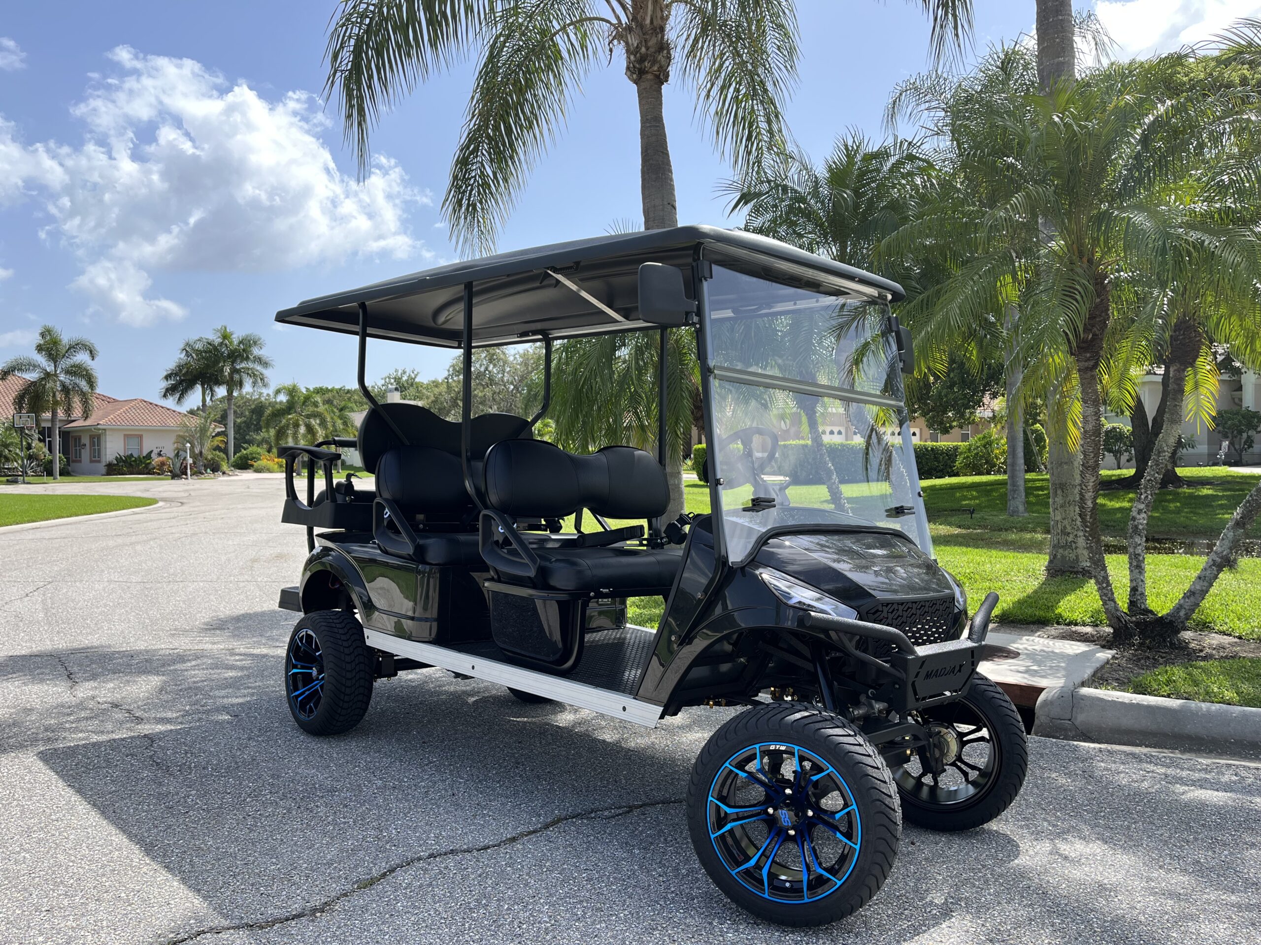 six seater golf cart