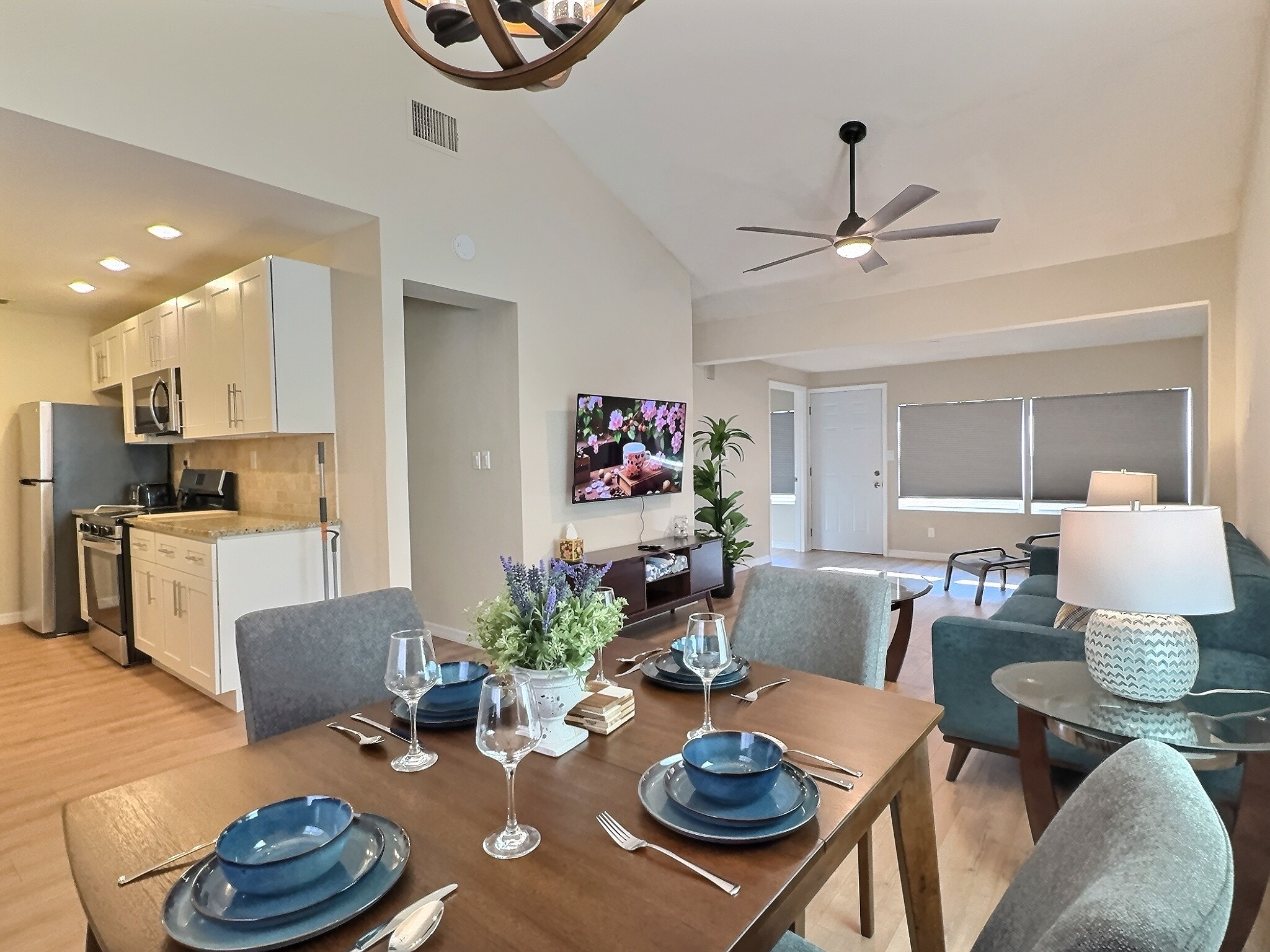 Beach Road — bright open-plan living and kitchen
